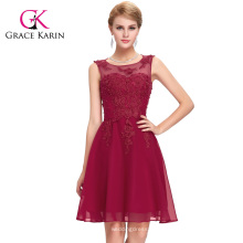 Grace Karin New Arrival manches manches manches en mousseline de soie en mousseline de soie manches courtes GK000063-2